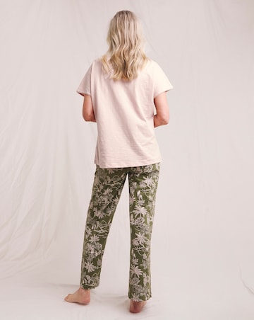 JD Williams (2 Pack) Cotton Pyjama Sets Palm Print