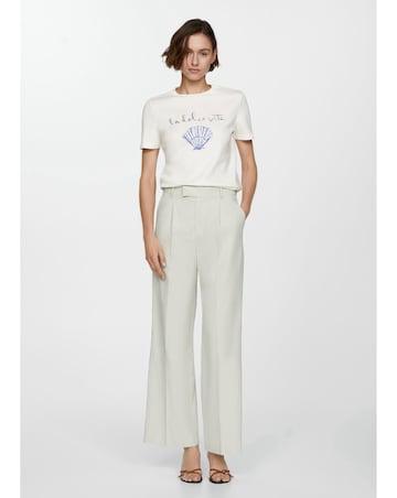 Mango Cotton Printed T-shirt