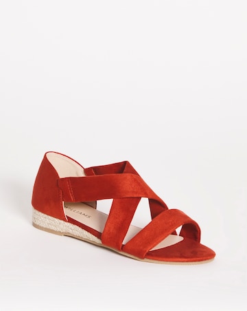 Sonya Multi Strap Espadrille - Wide Fit (E)