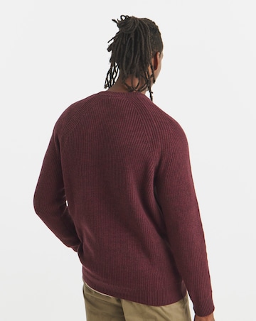 Cotton Twist Crew Neck Knitted Jumper
