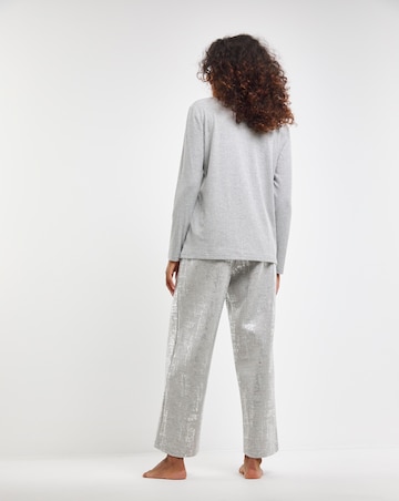 Henley Top Foil Print Lounge Set