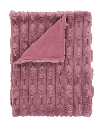 Bianca Carved Faux Fur Throw