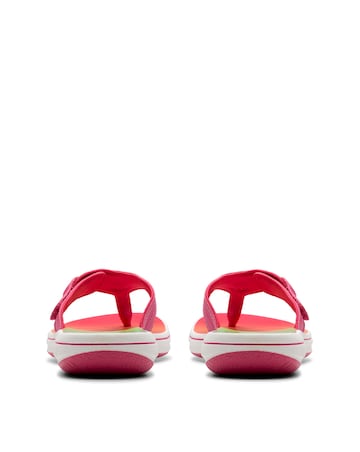 Clarks Bright Pink Brinkley Sea Flip Flop Sandal Standard Fit