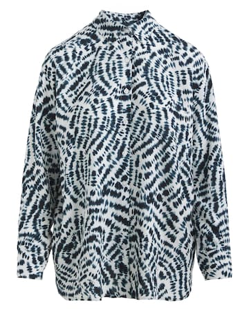 Printed Linen Mix Shirt