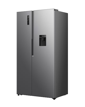 Fridgemaster MS91558DES NonPlumbed Total No Frost American Fridge Freezer Silver