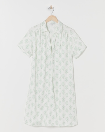 Viscose Twill Relaxed Shirt Dress