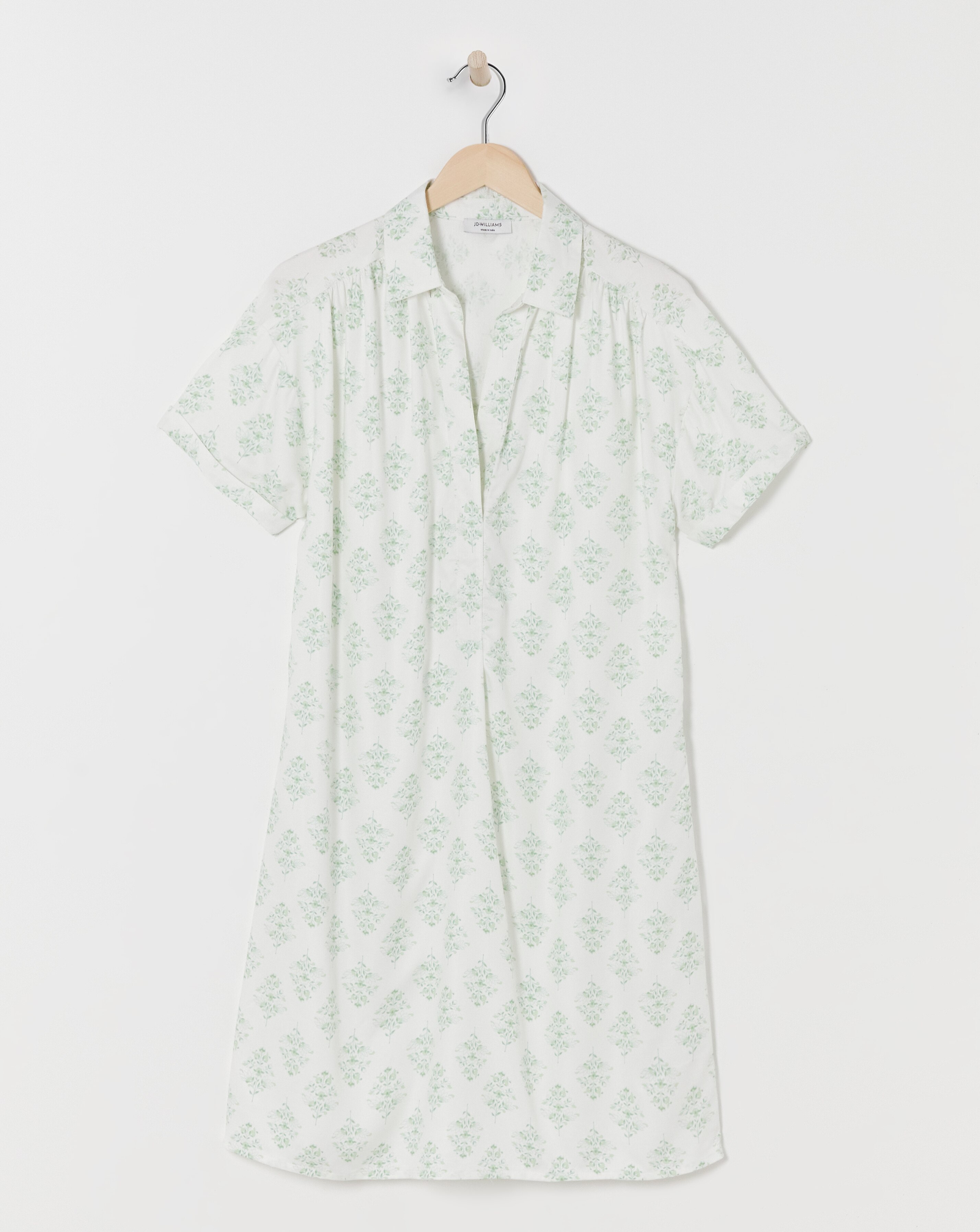 Viscose Twill Relaxed Shirt Dress