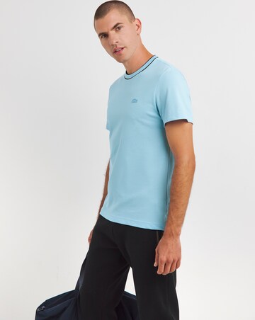 Lacoste Short Sleeve Pale Blue Contrast Piping T-Shirt