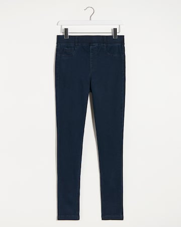 Simply Be Amber Dark Indigo Pull On Skinny Jeggings
