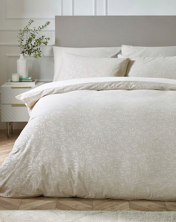 Catherine Lansfield Corded Leaves Duvet Set