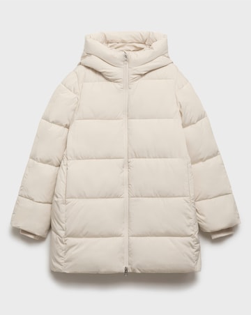 Mango Quilted Anorak Puffer with Hood