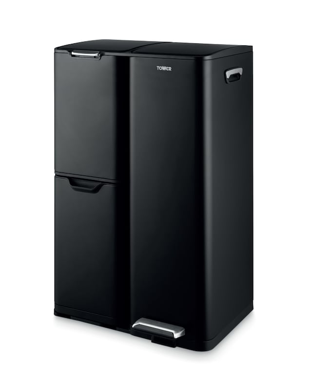 Tower 60L Recycling Bin with 3 Individual Compartments