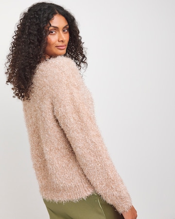 Tinsel V Neck Jumper