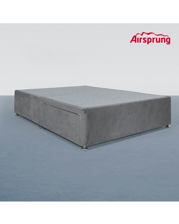 Airsprung Velvet Divan Base with 2 Drawers