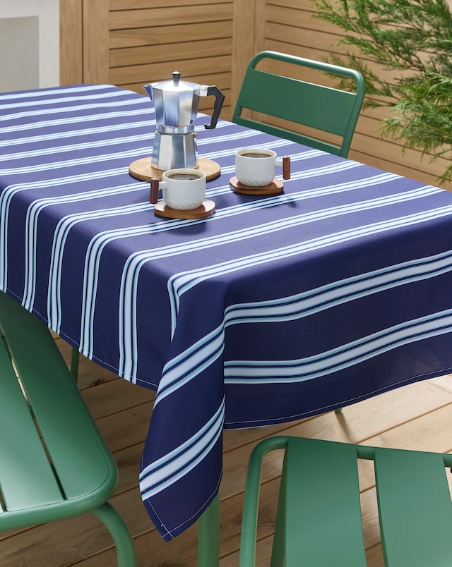 Stripe Wipe Clean Tablecloth