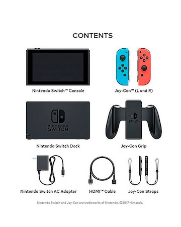 Nintendo Switch Console - Neon Red/Neon Blue