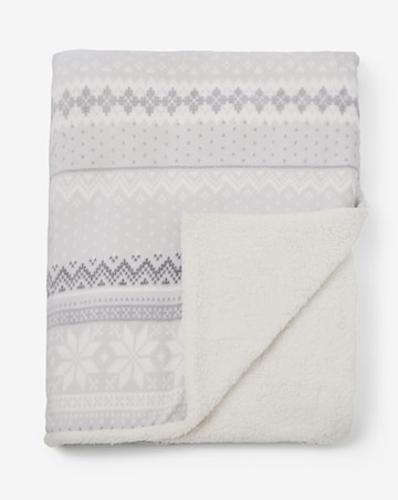 Fairisle Fleece Throw