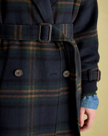 Joules Amberley Check Longline Coat