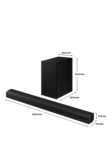 Samsung HW-B650D/XU 3.1ch 370W Soundbar with Wireless Subwoofer