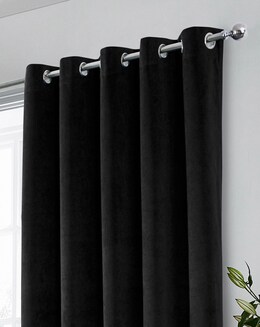 Hampton 100% Thermal Blackout Eyelet Velvet Curtain