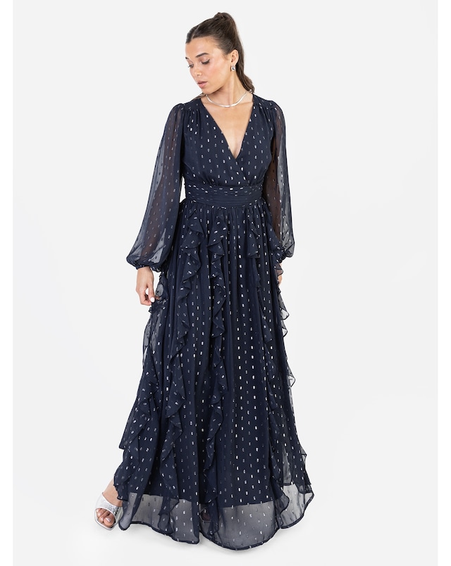 Anaya Metallic thread Dress