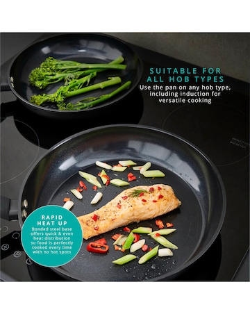 Swan Stealth 2 Piece Frying Pan Set 24/28 cm