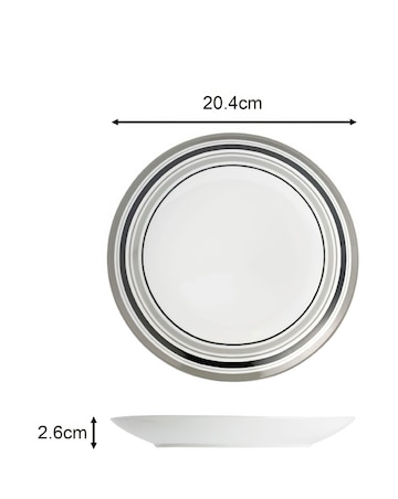 Waterside Brompton Grey 80 Piece Dinner Set