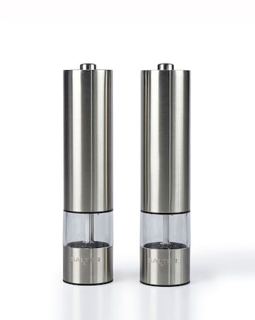 Salter Stainless Steel Electric Mill Set