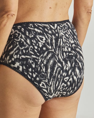 Pretty Secrets (4 Pack) Lace Top Cotton Full Fit Brief Knickers