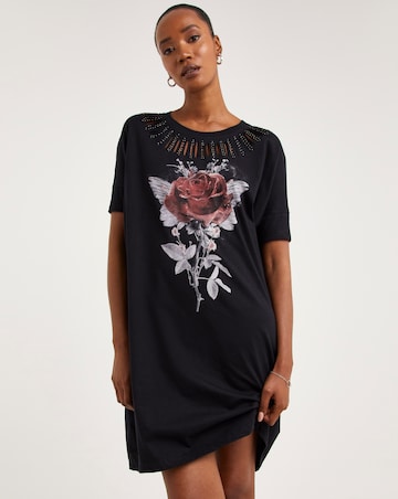 Religion Change Printed Mini Dress