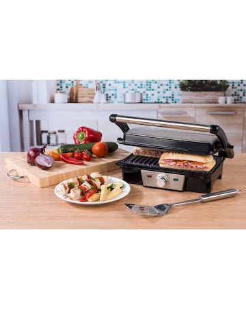 Salter EK2384MG Megastone Fold Out Compact Health Grill and Panini Maker
