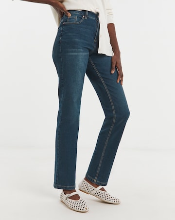 24/7 Mid Wash Straight Leg Jeans