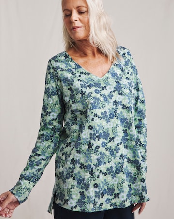 Julipa Button Shoulder Pure Cotton T-Shirt