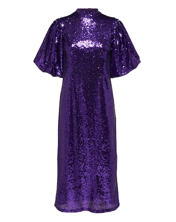 Selected Femme Sequin Midi Dress