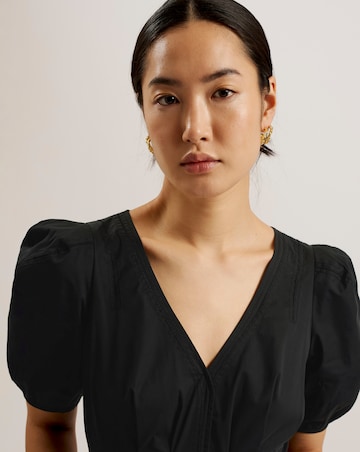 Ted Baker Ledra Puff Sleeve Midi Dress