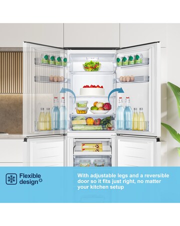 Fridgemaster MC55240E 174cm 50/50 Fridge Freezer White