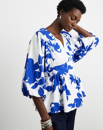 Joanna Hope Blouson Sleeve Blouse