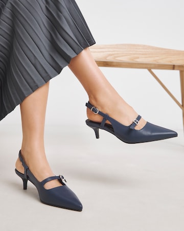 Harriet Pointed Toe Slingback Shoes - Extra Wide Fit (EEE)