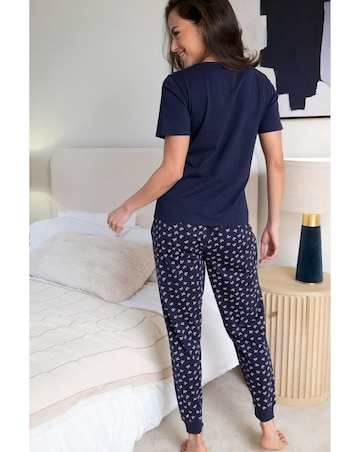 Pour Moi Cotton Jersey Bow Print Short Sleeve Pyjama Set