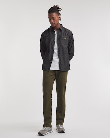 Khaki Straight Stretch Gabardine Jeans
