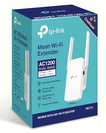 TP-Link AC1200 Dual Band Wi-Fi Range Extender & Booster