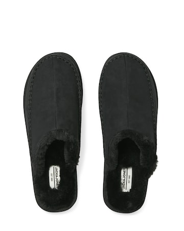 Jack & Jones Manor Moc Mule Slipper - Black
