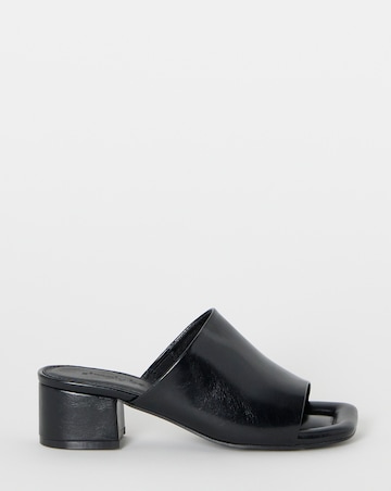 Echo Low Block Heel Mules - Wide Fit (E)