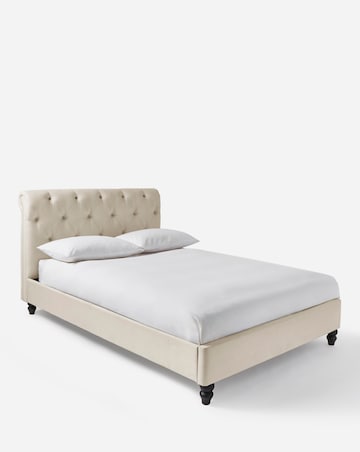 Megin Buttoned Bed Frame