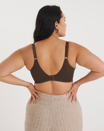 Goddess Yvette Moulded Full Cup Wired Bra Chocolate