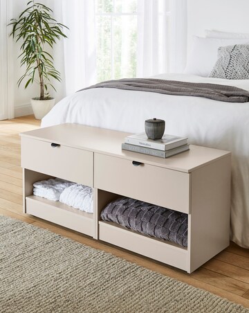 Ellison Ready Assembled 2 Drawer Bed Box