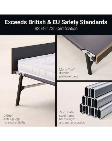 Jay-Be Grand Folding Bed with e-Pocket Mattress - Single