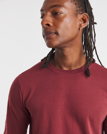 Long Sleeve Crew Neck T-Shirt Long - Port
