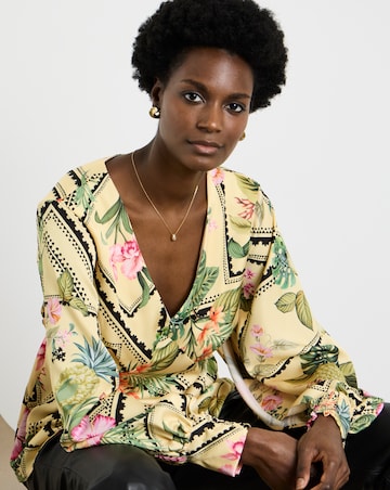 Joanna Hope Printed Blouse