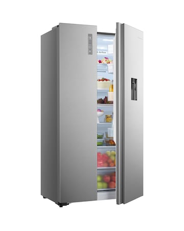 Fridgemaster MS91520DES American Fridge Freezer with Water Dispenser - Silver